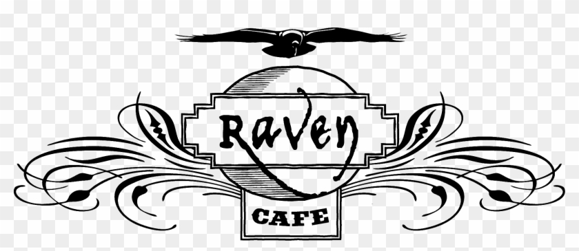 Raven Cafe Logo - Raven Cafe Clipart #5854318