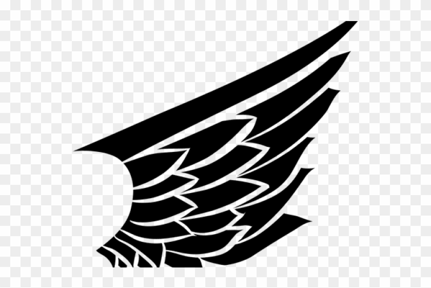 Abstract Clipart Wing - Silhouette - Png Download #5854504