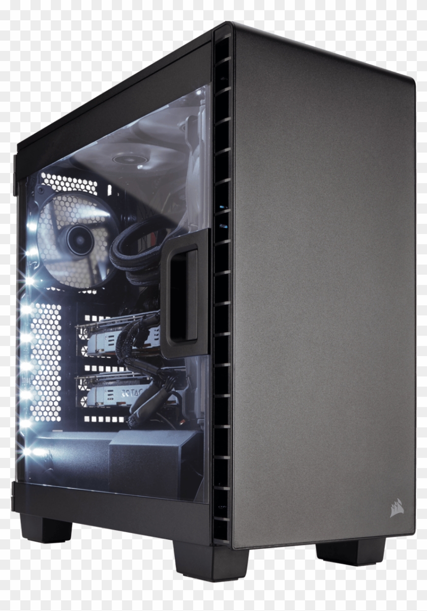 Budget Pc Carbide Quiet 1080 Gaming System - Corsair Carbide Series Clear 400c Compact Mid Tower Clipart