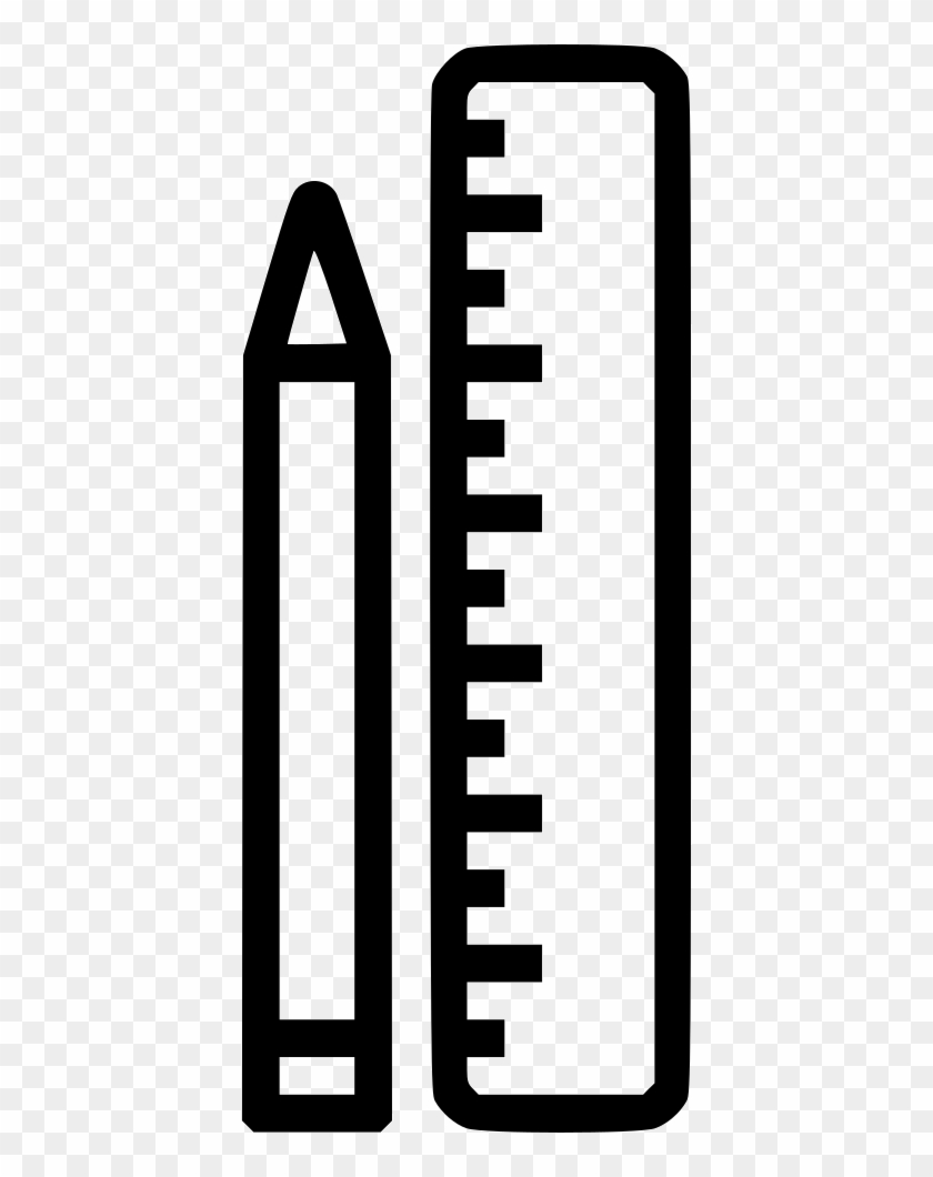 Pen Pencile Tool Sketch Scale Ruler Measure Comments - Png Ruler Icon Sketch Clipart #5855142