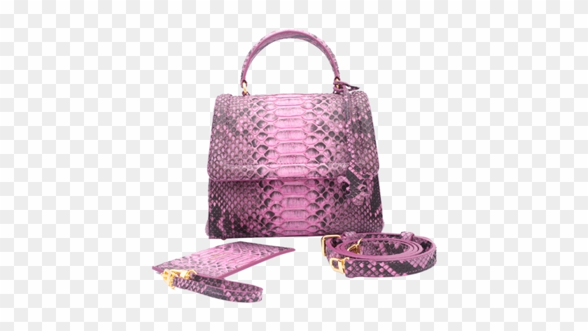 Gaby Bb Python Fuschia - Handbag Clipart #5855193