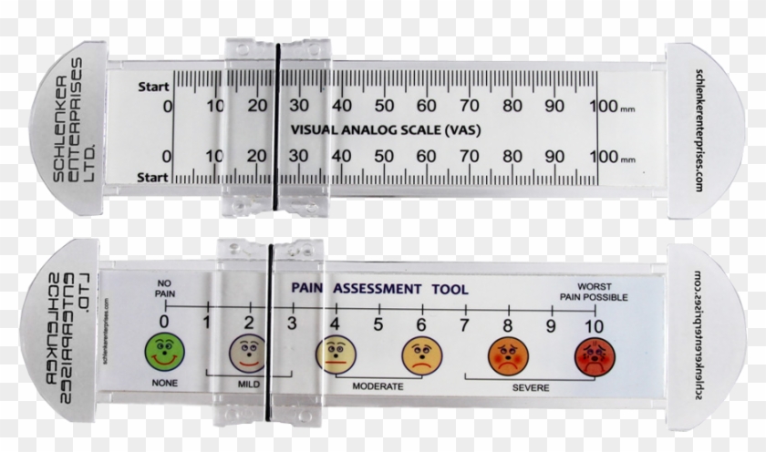 Customized Pain Scale Rulers 0-100mm W/slider - Визуальная Аналоговая Шкала Ваш Clipart