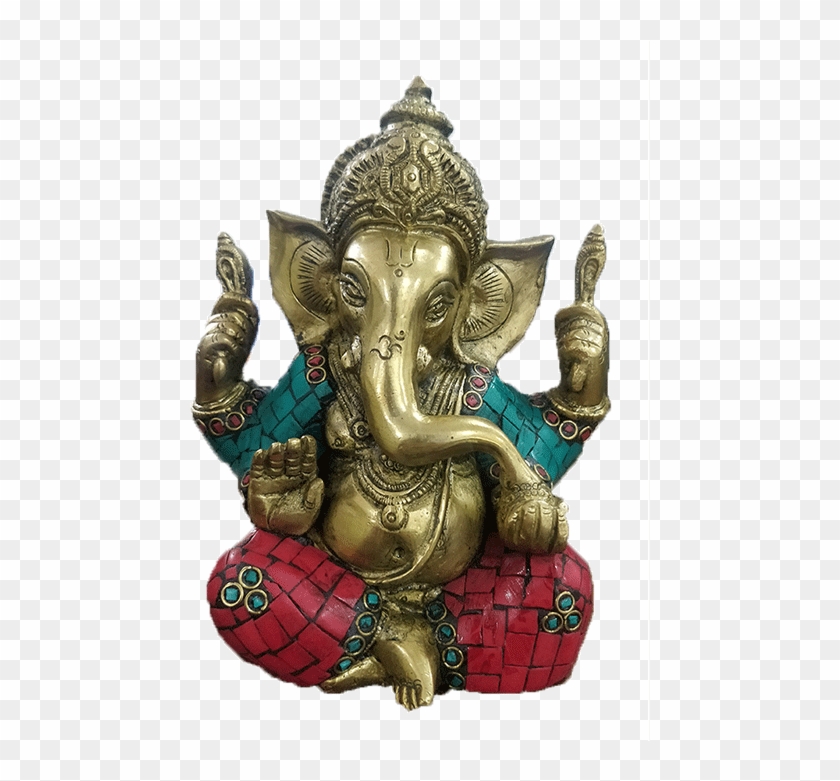 Roque Handicrafts Ganesha Stone Work Big Ears - Statue Clipart