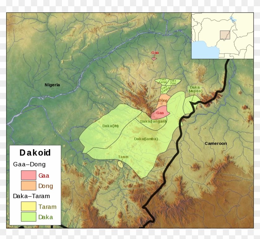 Dakoid Languages - Atlas Clipart #5855416