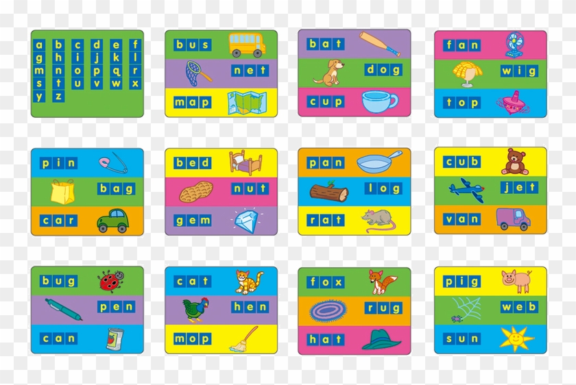 Work Cards For Word Building Center - 1402 Clipart