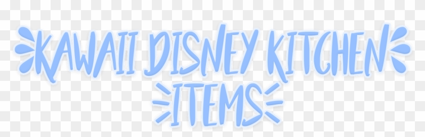 Kawaii Disney Japan Kitchen Items - Calligraphy Clipart