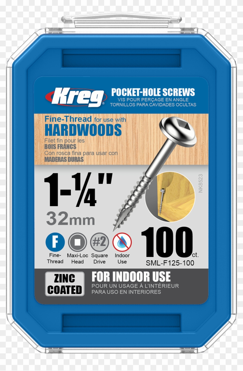 Sml F125 100 - Kreg 1 1 4 Screws Clipart