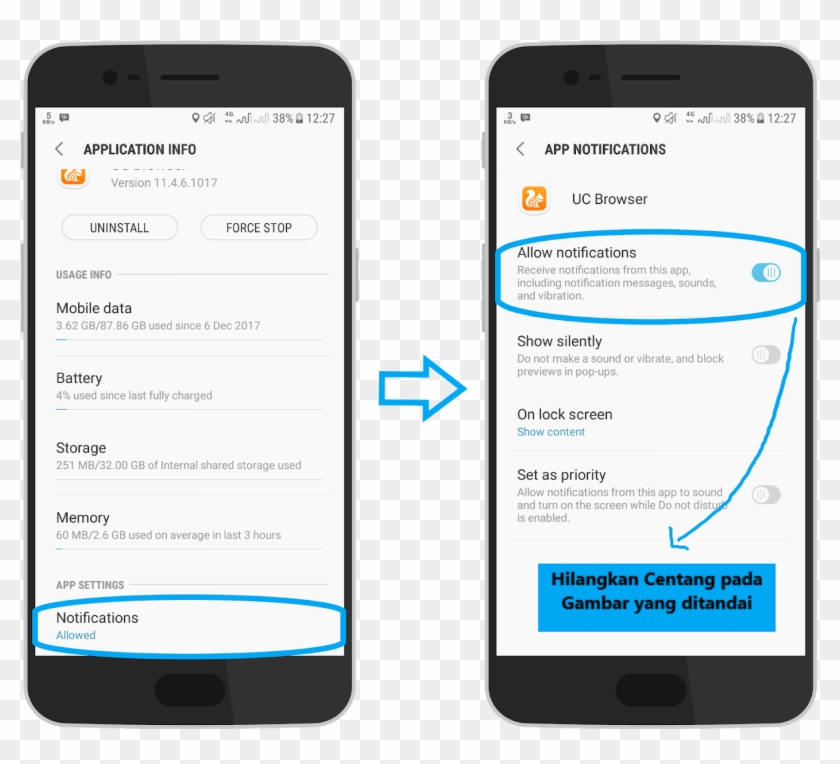 Cara Menghilangkan Notifikasi Uc Browser - Iphone Clipart