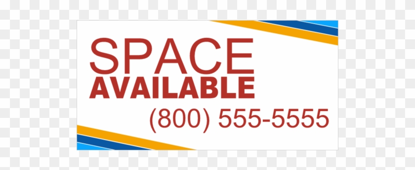Vinyl Space Available Banner With Stripes In Corner - Poster Clipart #5858029