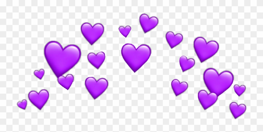 #hearts #heart #purple #snapchat #filter #crown #heartcrown - Blue Heart Snapchat Filter Clipart #5859255