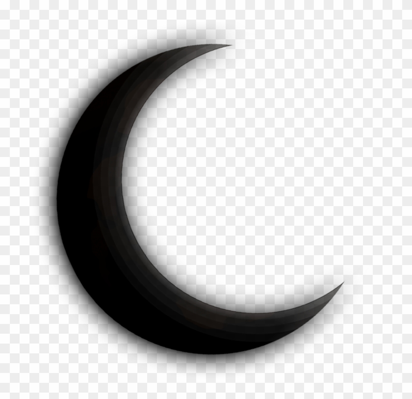 #moon #crescent #witch #black #glow #dark #crescentmoon - Illustration Clipart