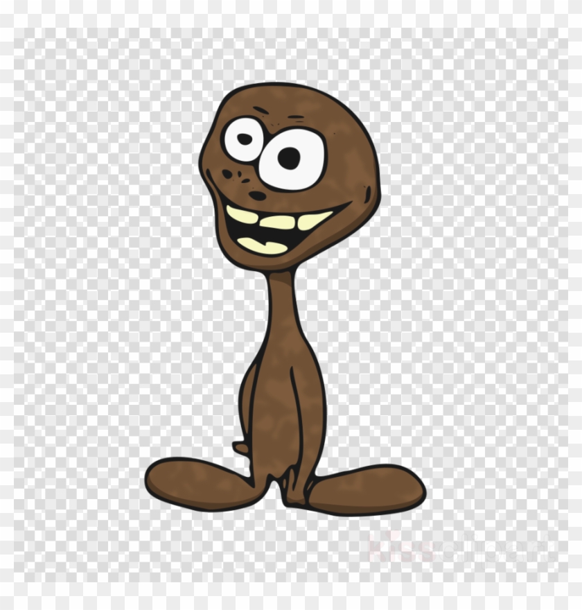 Brown Alien Clipart Clip Art - Vinyl Transparent Background - Png Download