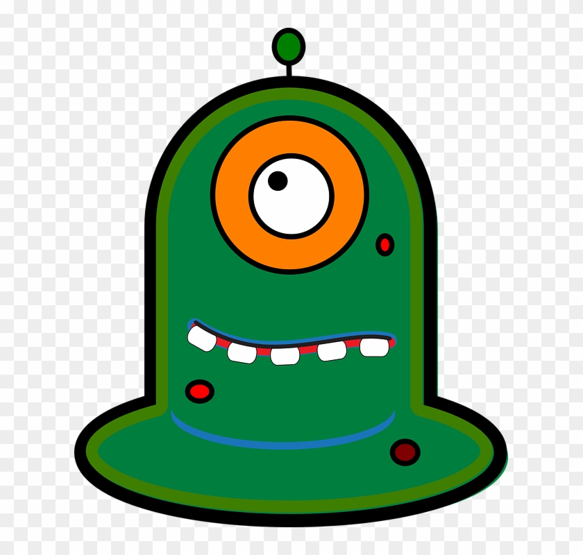 Alien Clipart Lime Green - Png Download