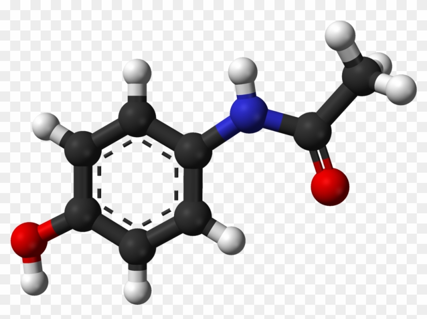 Paracetamol From Xtal 3d Balls - Paracetamol Molecule Clipart