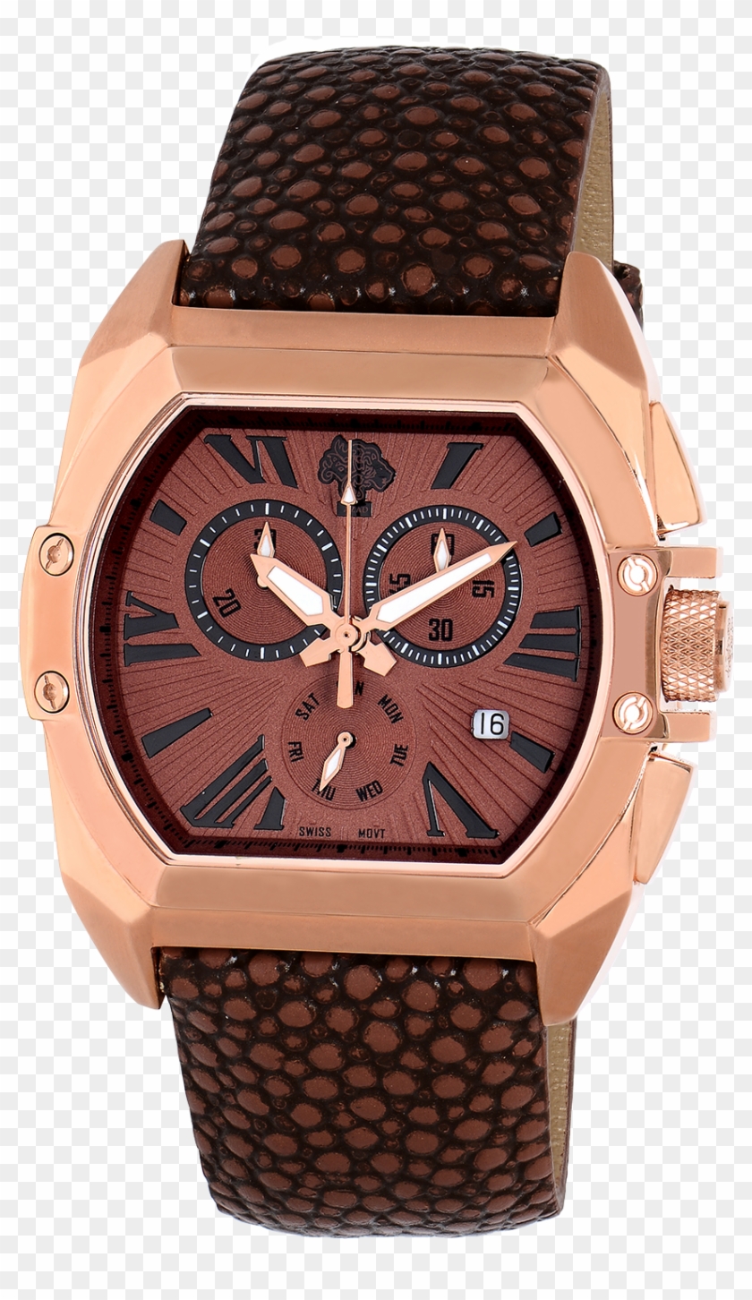 Dy Rg Plated Red Dial - Kenneth Cole Watches Brown Leather Strap Clipart