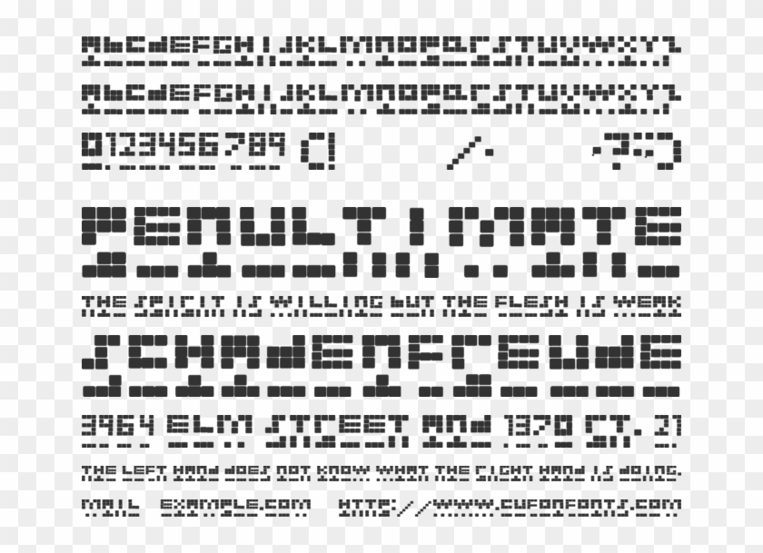 New Tetris Font Preview - Illustration Clipart