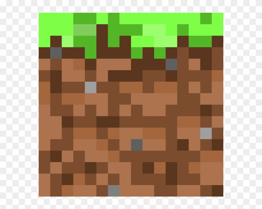 Grass Block - Minecraft Grass Block Grid Clipart