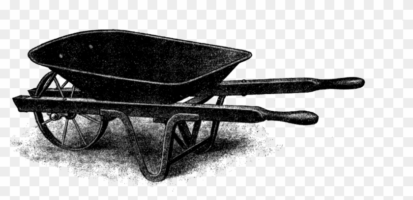 This Is A Wonderfully Detail Wheelbarrow Digital Stamp - Wheelbarrow Clipart