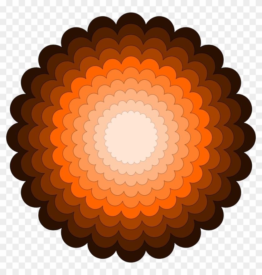 Scalloped Circle With 10 Layers Nested - Miraculous Ladybug Wang Cheng Clipart