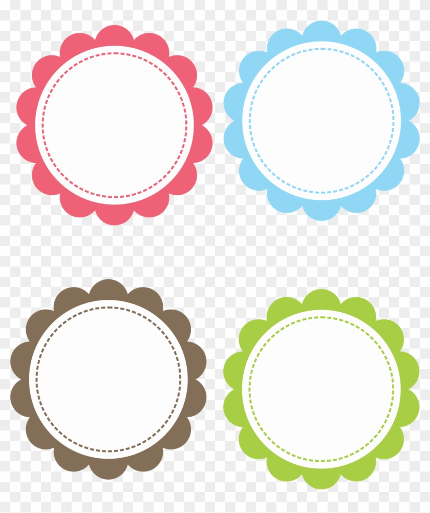 Scalloped Grátis Para Baixar - Moldes De Tags Para Lembrancinhas Clipart