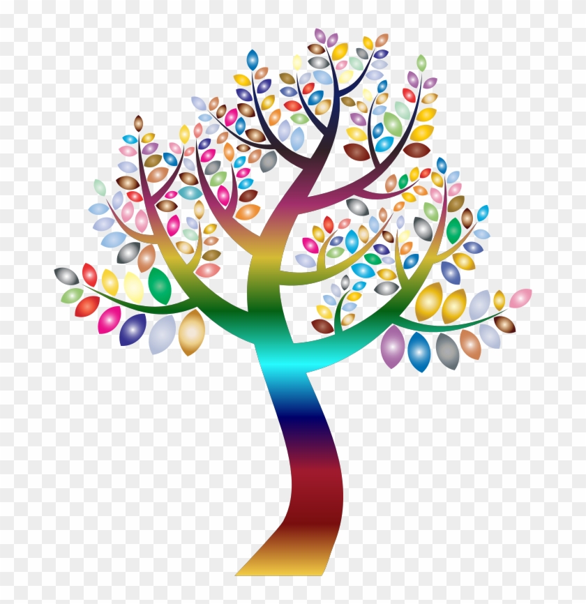 Bienvenido A La Biblioteca Welcome To The Library - Transparent Colorful Tree Clipart Png #5863644