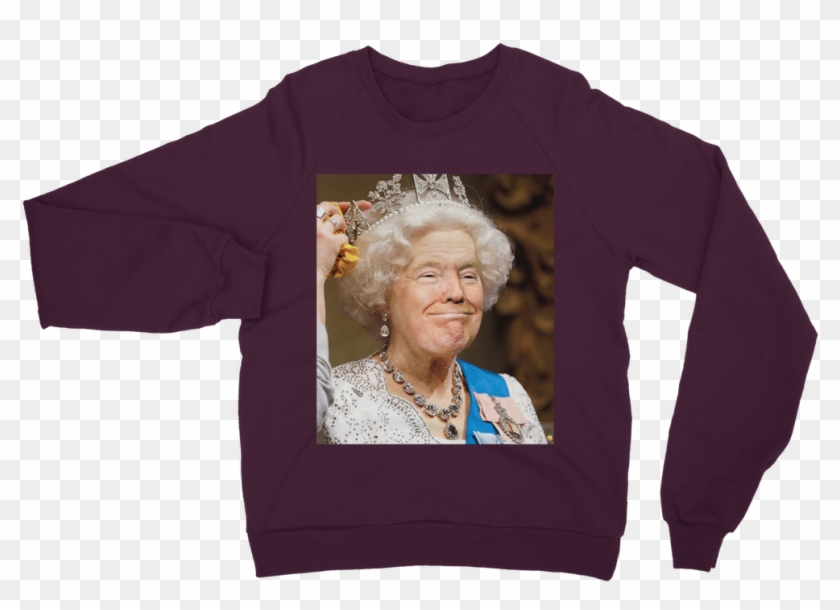 Donald Trump And Queen Elizabeth Face Swap ﻿classic - Sweatshirt Clipart #5864226