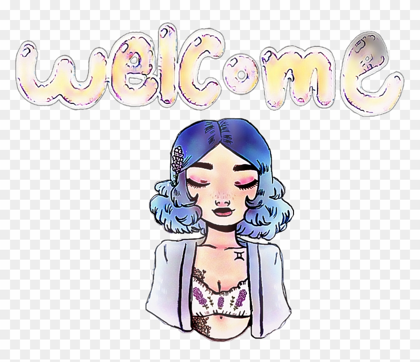 #welcome #bienvenido #dibujo #draw #gerl #girl #color - Illustration Clipart #5864335
