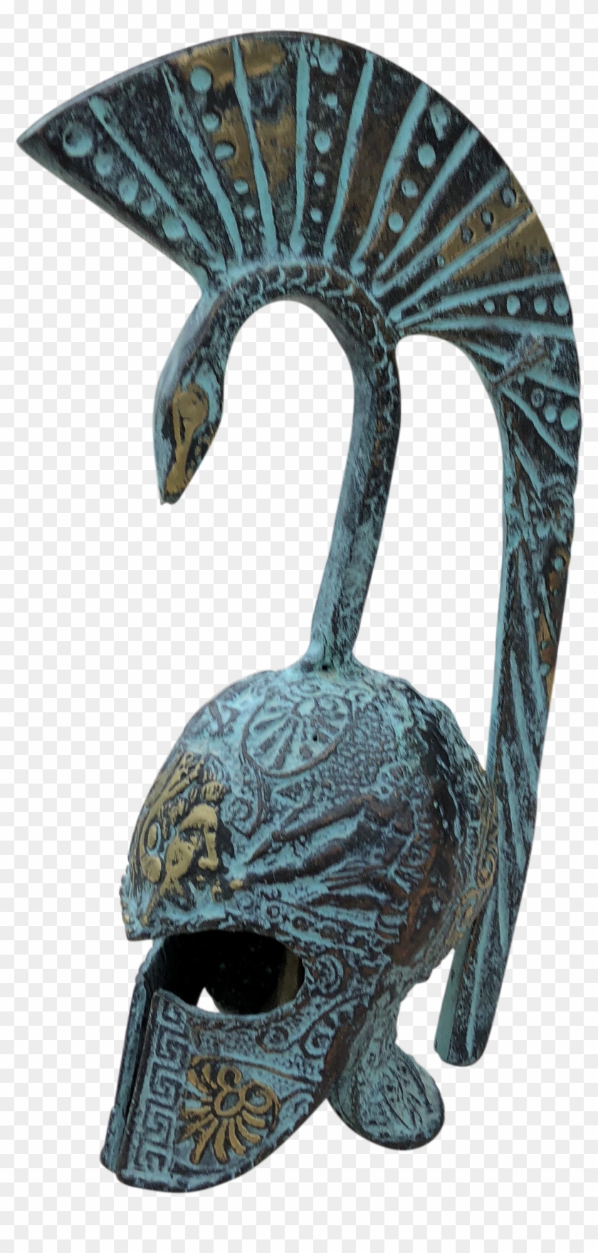 Frederick Weinberg Style Bronze Trojan Helmet Bell - Carving Clipart #5864550
