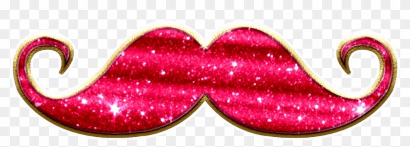 Glitter Mustaches And Beard - Heart Clipart #5865152