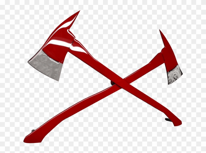 Crossed Fire Axes Clipart #5865220