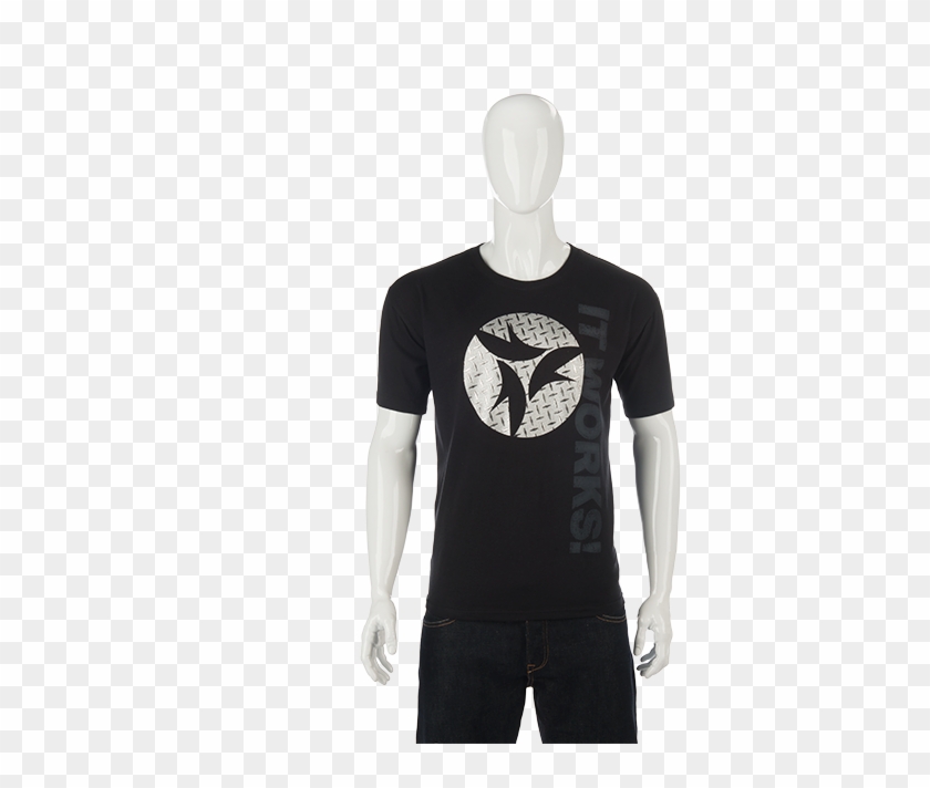 Diamond Plate Icon Tee, We Took Your Basic Black Tee - تیشرت برای افراد لاغر Clipart #5865316