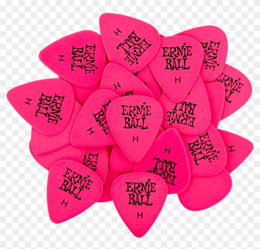 Ernie Ball Heavy Pink Picks Bag Of 144 Clipart , Png - Ernie Ball Transparent Png