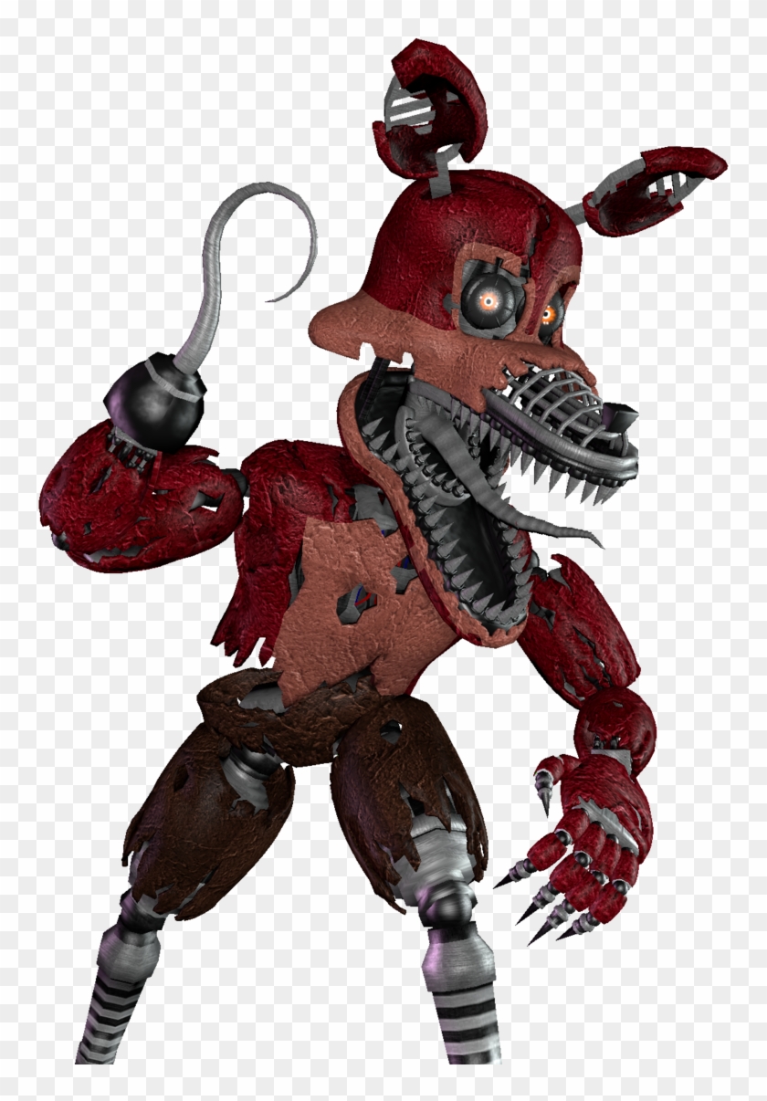 Nightmare Foxy Png - Nightmare Foxy Fnaf 4 Clipart #5865713