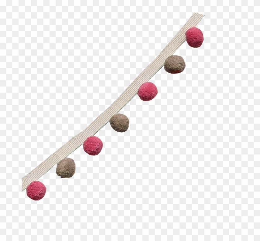 Rose Dark Beech Pom Poms - Circle Clipart