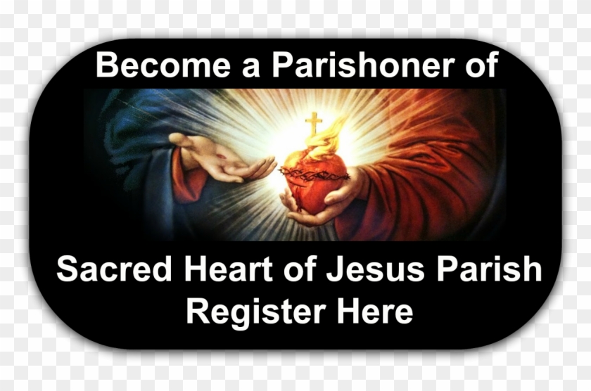 Sacred Heart Register Button - Sacred Heart Clipart #5866078