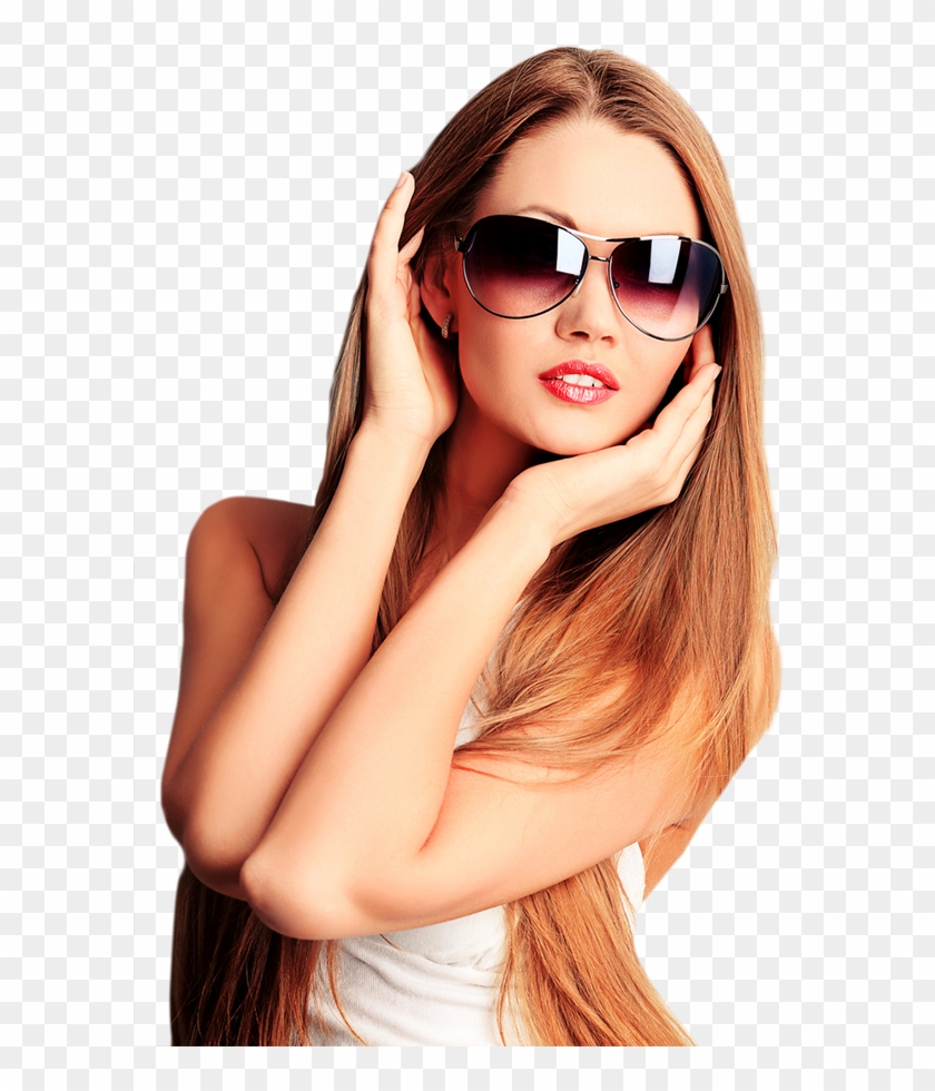 Girl With Glasses Png - Girl With Sunglasses Png Clipart #5866232