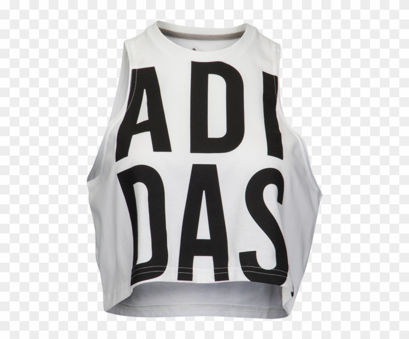 Adidas Athletics Repeating Logo Crop Top - Active Tank Clipart #5866557