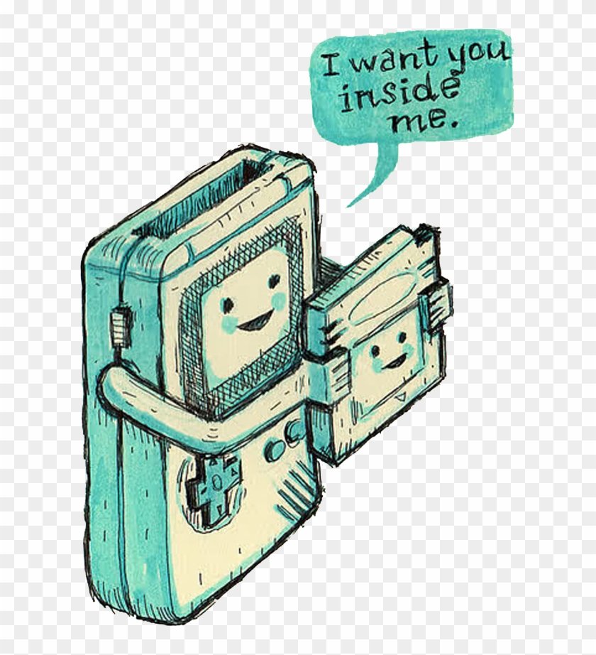 We Re Gaming Here - Gameboy I Want You Inside Me Clipart #5866559