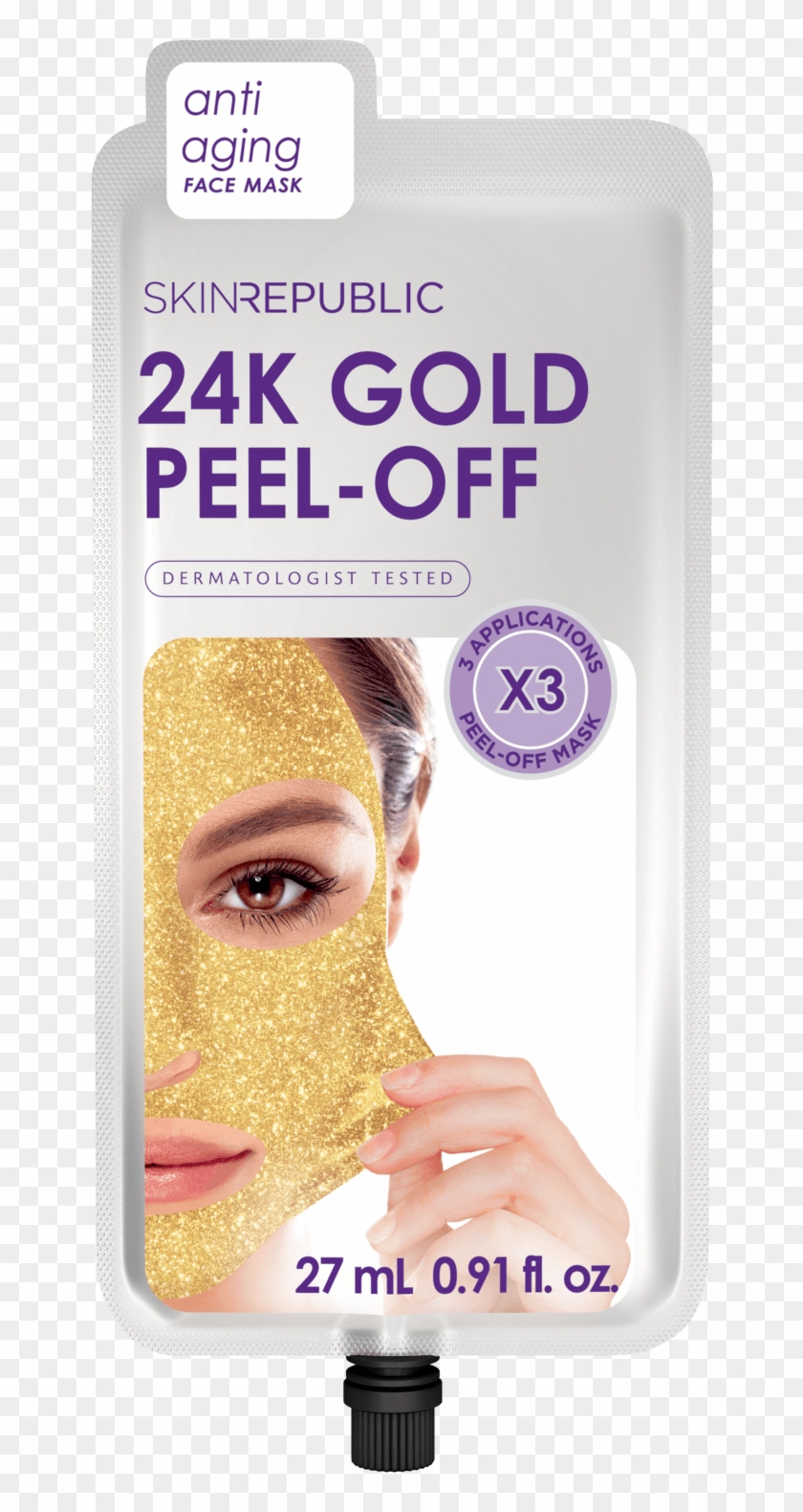 Skin Republic Gold Peel-off Face Mask - Magazine Clipart #5867255