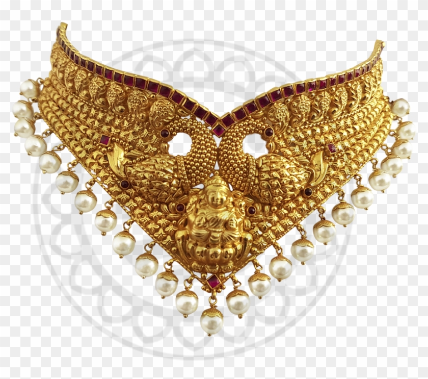 Gold Choker - Crystal Clipart #5867570