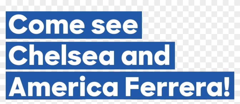 Come See Chelsea And America Ferrera - Circle Clipart