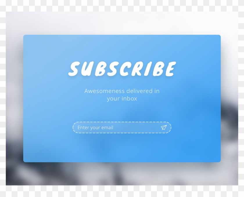 Blue Subscribe Png - Graphic Design Clipart