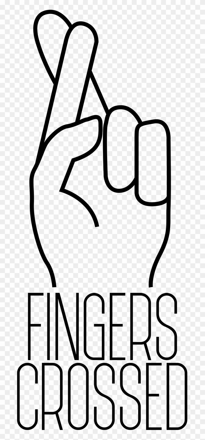 Fingers Crossed Cafe Clipart