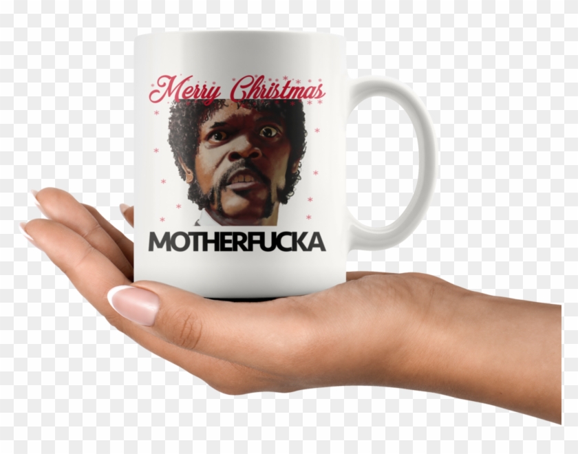 Pulp Fiction Samuel Jackson Merry Christmas Coffee - Mug Clipart #5869602