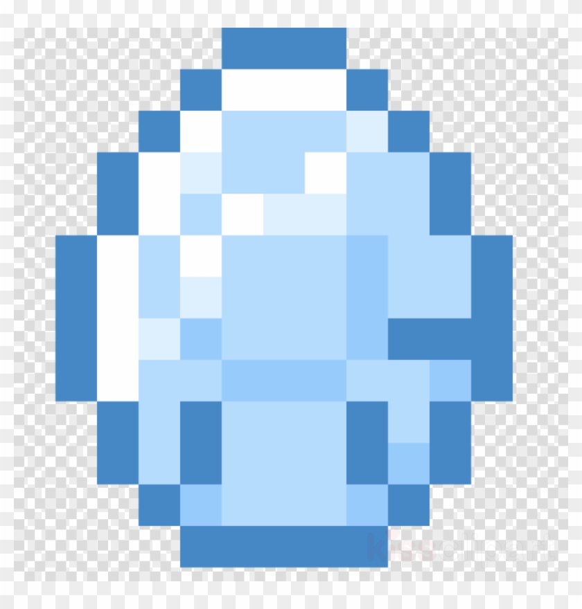 Diamond Minecraft Png - Pixel Art Minecraft Diamante Clipart #5870077