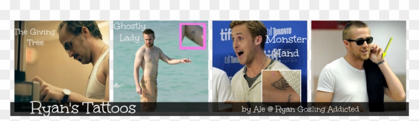 If You Are Wondering About Ryan's Real Tattoos - Ryan Gosling Tattoos Clipart #5870240