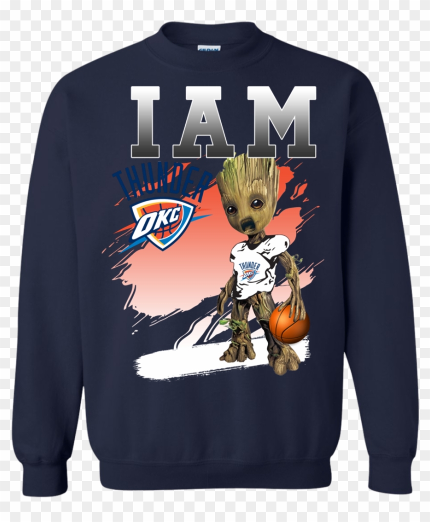 Oklahoma City Thunder Groot I Am T-shirts Guardians - National Lampoon Christmas T Shirt Clipart
