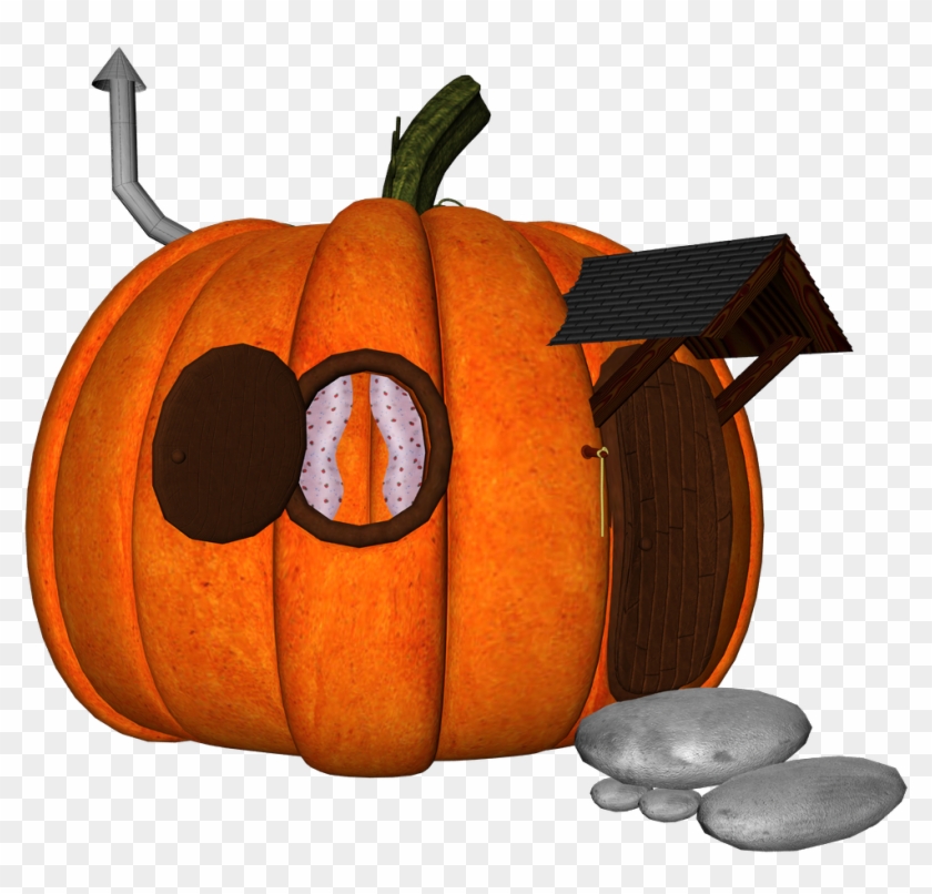 Pumpkin House - Jack-o'-lantern Clipart #5870668