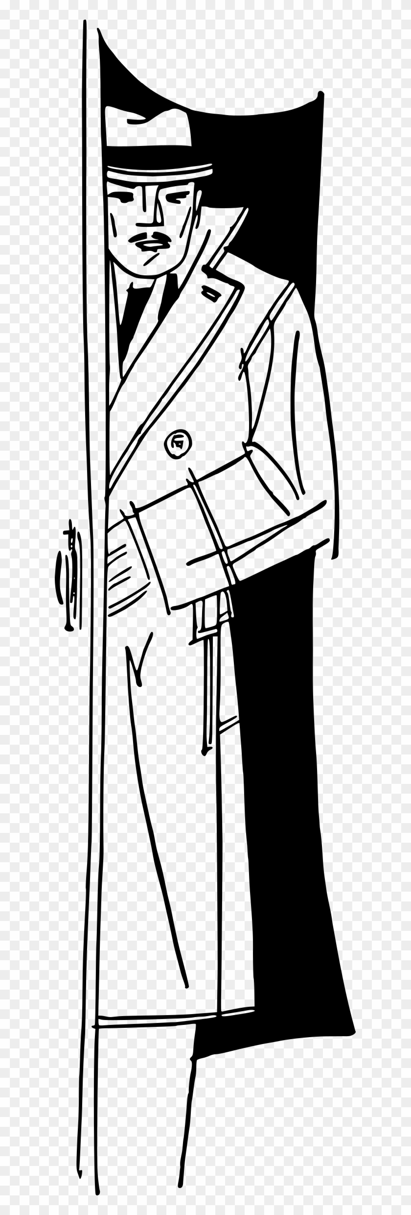 This Free Icons Png Design Of Trenchcoat Man Clipart #5871210