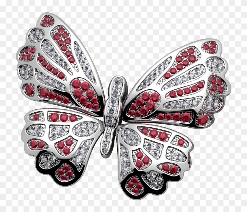Red Butterfly - American Painted Lady Clipart #5871928